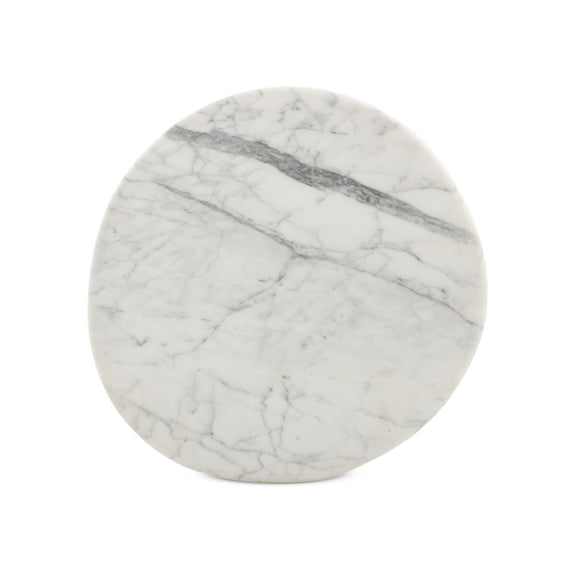 Stuart End Table - White Calacatta Marble
