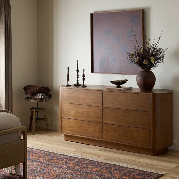 Paden 6 Drawer Dresser - Seasoned Brown Acacia