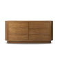 Paden 6 Drawer Dresser - Seasoned Brown Acacia