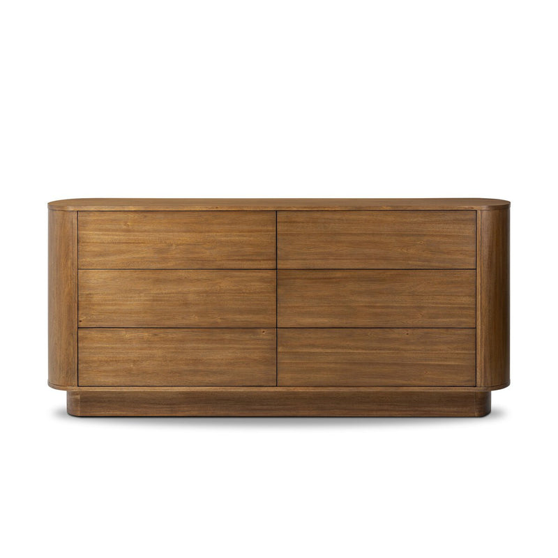 Paden 6 Drawer Dresser - Seasoned Brown Acacia
