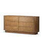 Paden 6 Drawer Dresser - Seasoned Brown Acacia