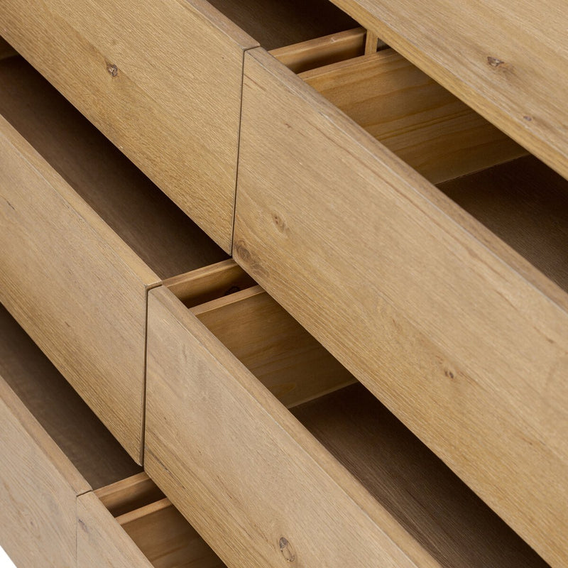 Paden 6 Drawer Dresser - Worn Oak