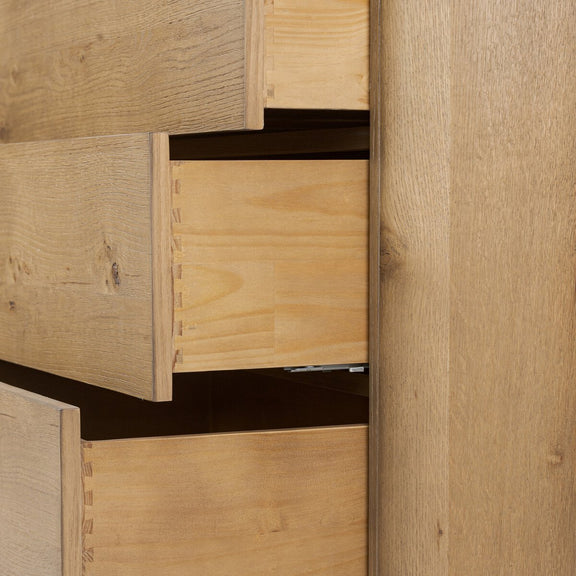 Paden 6 Drawer Dresser - Worn Oak