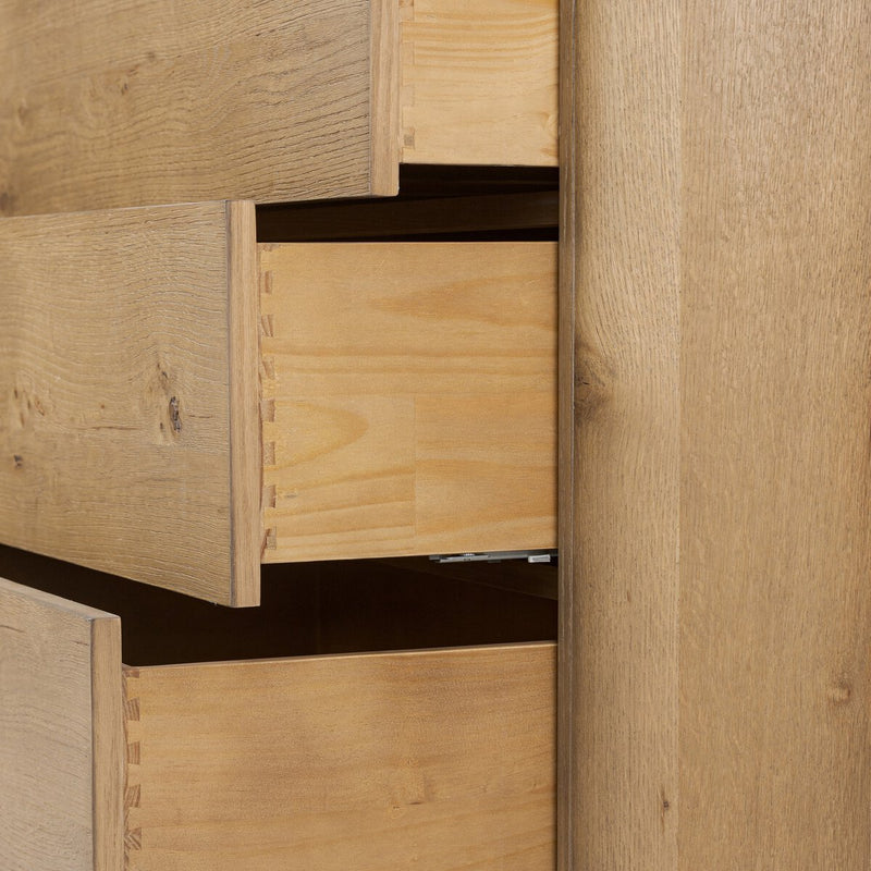 Paden 6 Drawer Dresser - Worn Oak