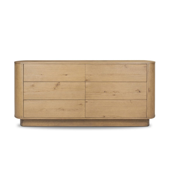 Paden 6 Drawer Dresser - Worn Oak