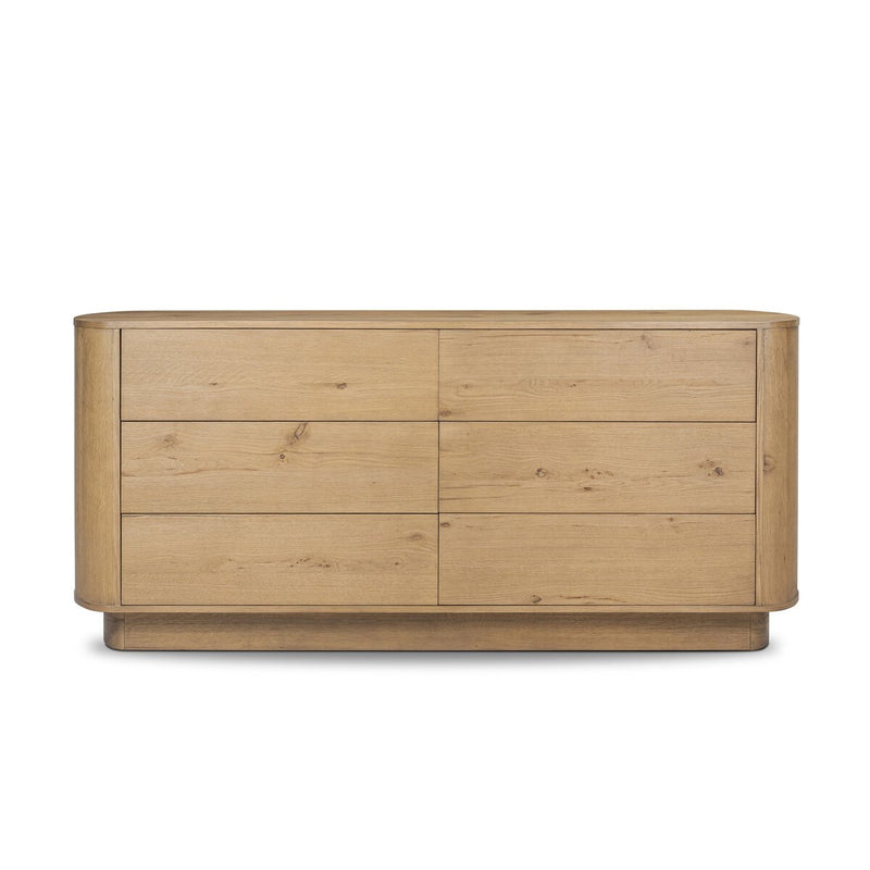 Paden 6 Drawer Dresser - Worn Oak