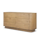 Paden 6 Drawer Dresser - Worn Oak