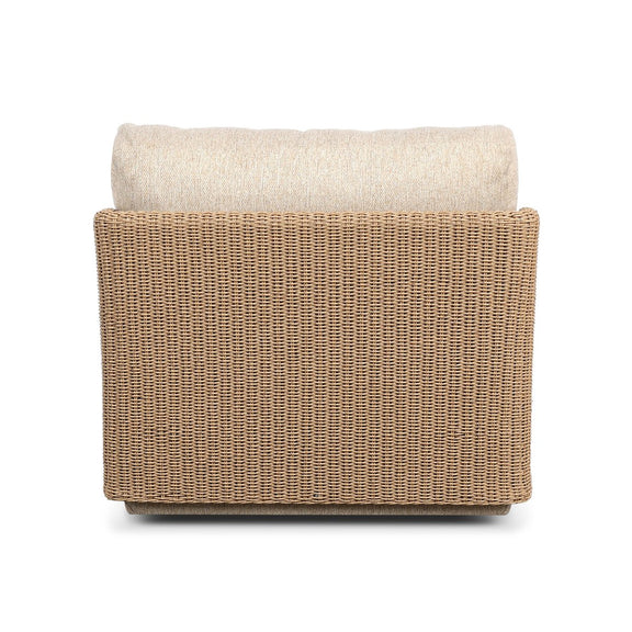 Sicilia Outdoor Woven Swivel Chair - Concha Beige