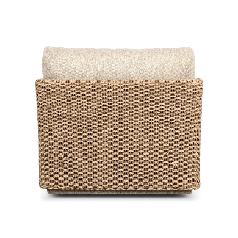 Sicilia Outdoor Woven Swivel Chair - Concha Beige