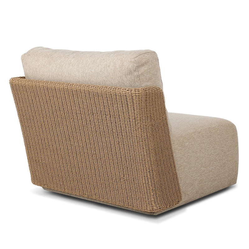 Sicilia Outdoor Woven Swivel Chair - Concha Beige