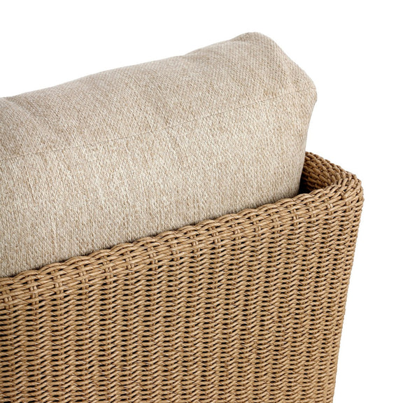 Sicilia Outdoor Woven Swivel Chair - Concha Beige