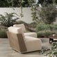 Sicilia Outdoor Woven Swivel Chair - Concha Beige