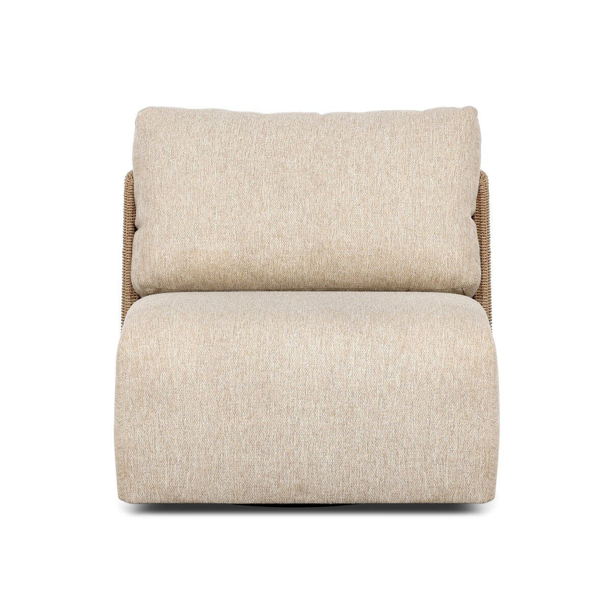 Sicilia Outdoor Woven Swivel Chair - Concha Beige