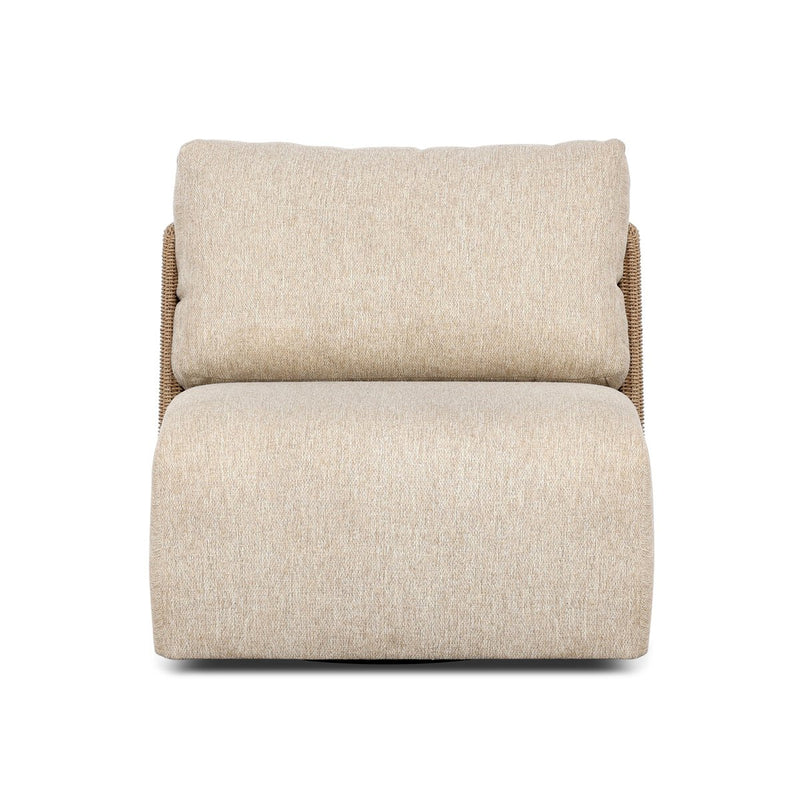 Sicilia Outdoor Woven Swivel Chair - Concha Beige