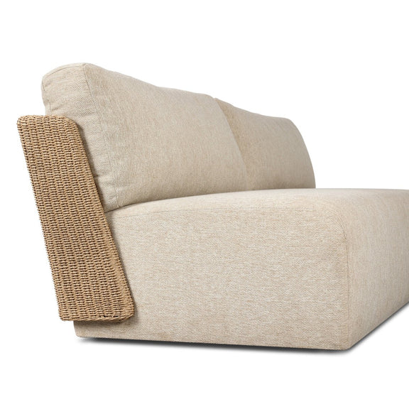 Sicilia Outdoor Woven Sofa - Concha Beige
