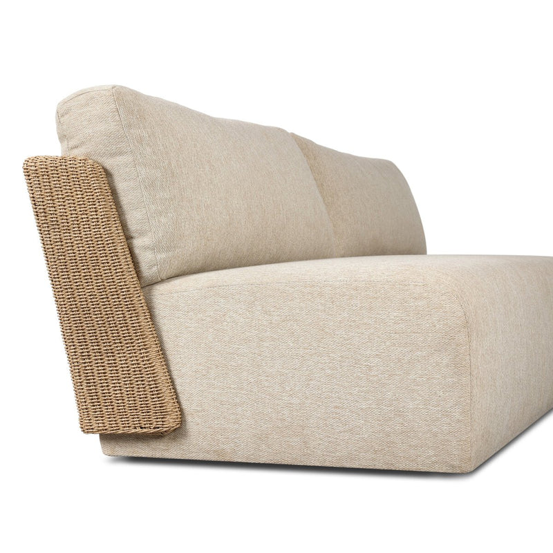 Sicilia Outdoor Woven Sofa - Concha Beige