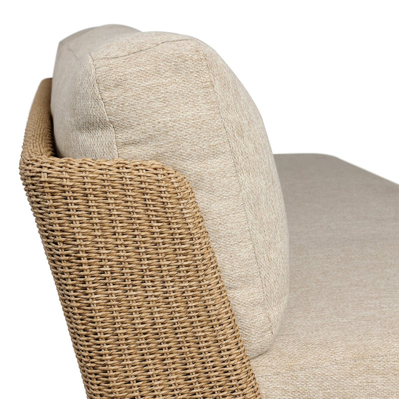 Sicilia Outdoor Woven Sofa - Concha Beige