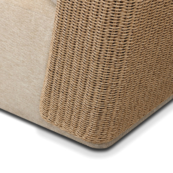 Sicilia Outdoor Woven Sofa - Concha Beige