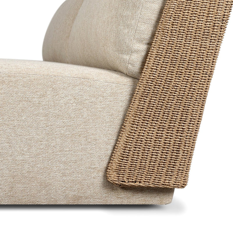 Sicilia Outdoor Woven Sofa - Concha Beige