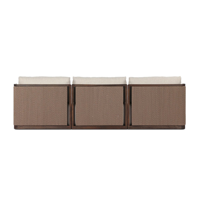 Brio Outdoor 3-Piece Sectional - Ellor Beige