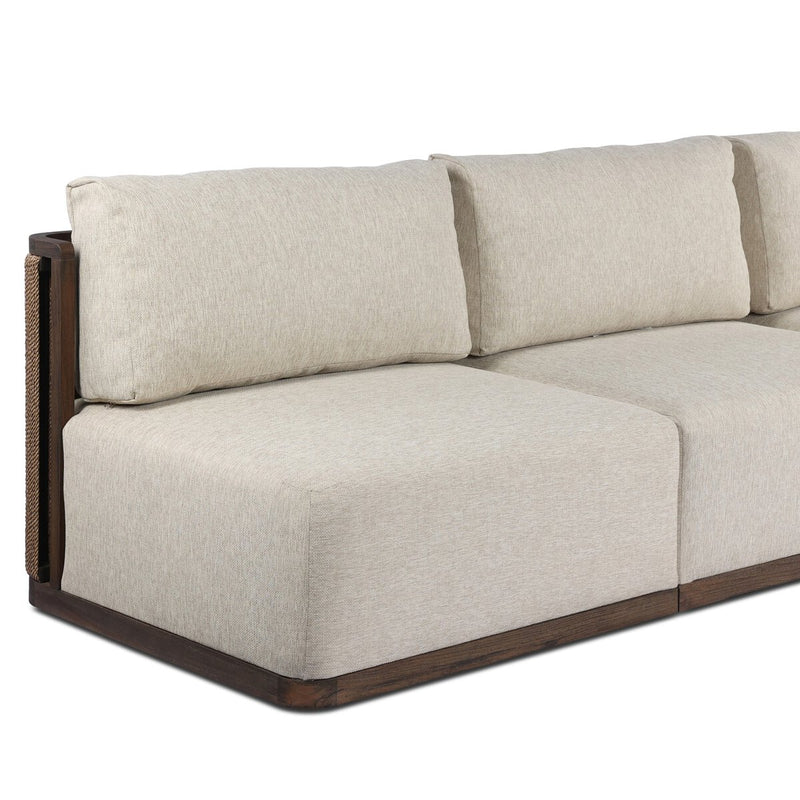 Brio Outdoor 3-Piece Sectional - Ellor Beige