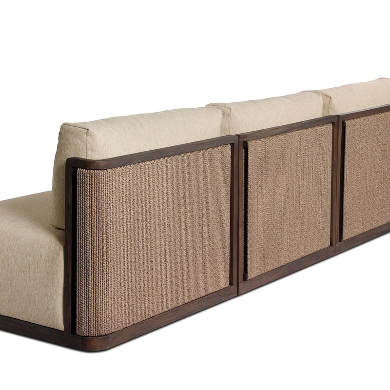 Brio Outdoor 3-Piece Sectional - Ellor Beige