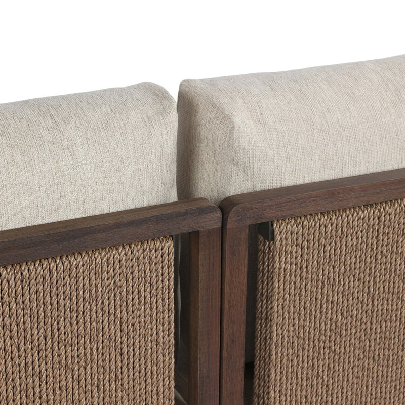 Brio Outdoor 3-Piece Sectional - Ellor Beige