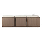 Brio Outdoor 5-Piece Sectional - Ellor Beige