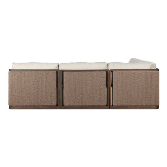Brio Outdoor 5-Piece Sectional - Ellor Beige