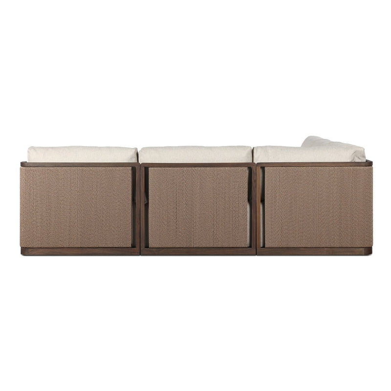 Brio Outdoor 5-Piece Sectional - Ellor Beige