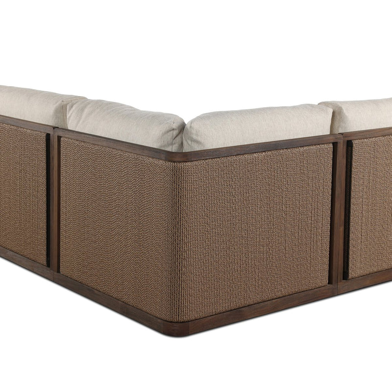 Brio Outdoor 5-Piece Sectional - Ellor Beige