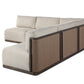 Brio Outdoor 5-Piece Sectional - Ellor Beige