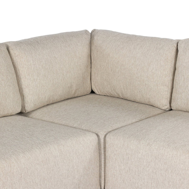 Brio Outdoor 5-Piece Sectional - Ellor Beige