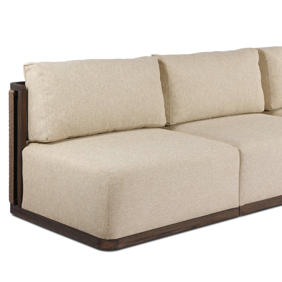 Brio Outdoor 5-Piece Sectional - Ellor Beige