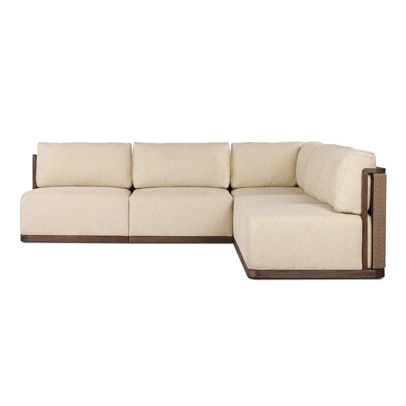 Brio Outdoor 5-Piece Sectional - Ellor Beige