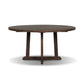 Indie Outdoor Round Dining Table - Stained Saddle Brown Fsc