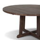 Indie Outdoor Round Dining Table - Stained Saddle Brown Fsc