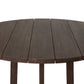 Indie Outdoor Round Dining Table - Stained Saddle Brown Fsc