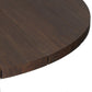 Indie Outdoor Round Dining Table - Stained Saddle Brown Fsc