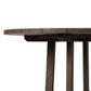 Indie Outdoor Round Dining Table - Stained Saddle Brown Fsc