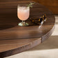 Indie Outdoor Round Dining Table - Stained Saddle Brown Fsc