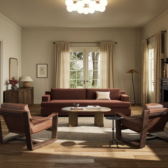 Crispin Sofa - Surrey Auburn