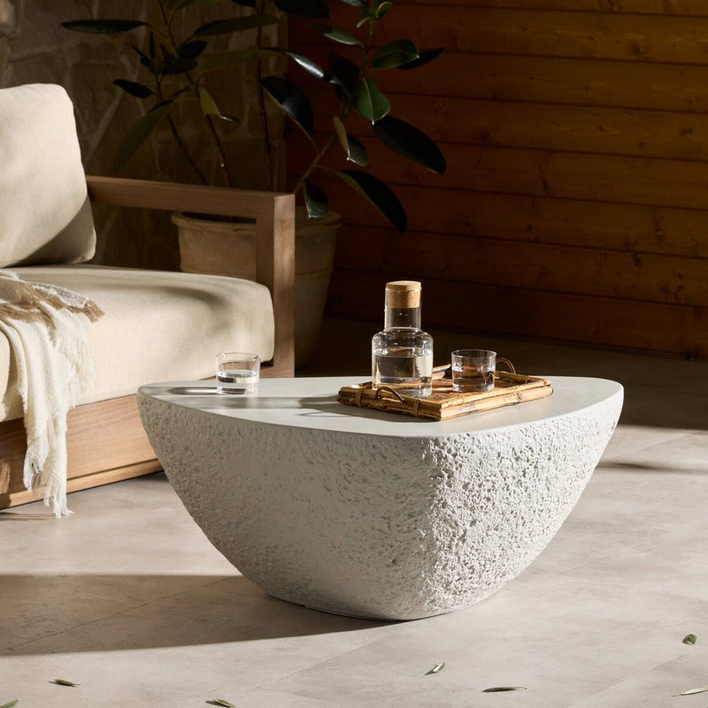 Medina Outdoor Nesting Coffee Table - Matte Stone