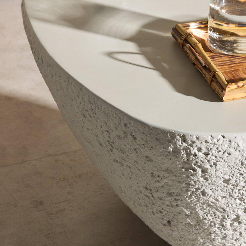 Medina Outdoor Nesting Coffee Table - Matte Stone