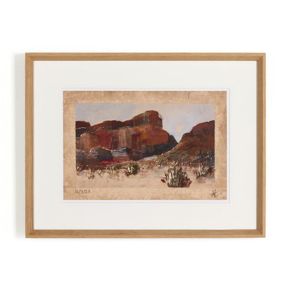 Desert I by Aileen Fitzgerald - Rooftop Vertical Grain White Oak