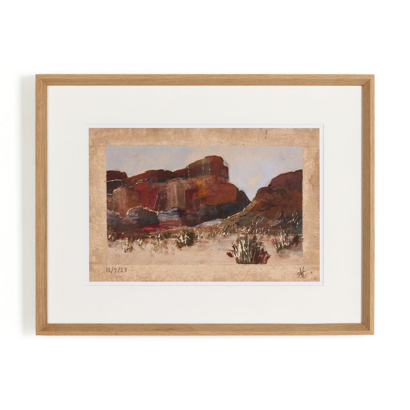 Desert I by Aileen Fitzgerald - Rooftop Vertical Grain White Oak