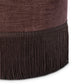 Sinclair Fringe Ottoman - Laughlin Plum