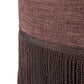 Sinclair Fringe Ottoman - Laughlin Plum