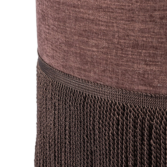 Sinclair Fringe Ottoman - Laughlin Plum