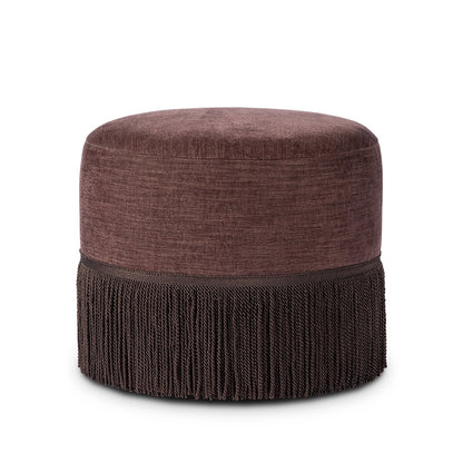 Sinclair Fringe Ottoman - Laughlin Plum
